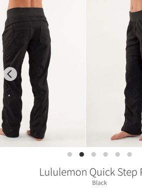 lululemon Quick Step Pants — Black